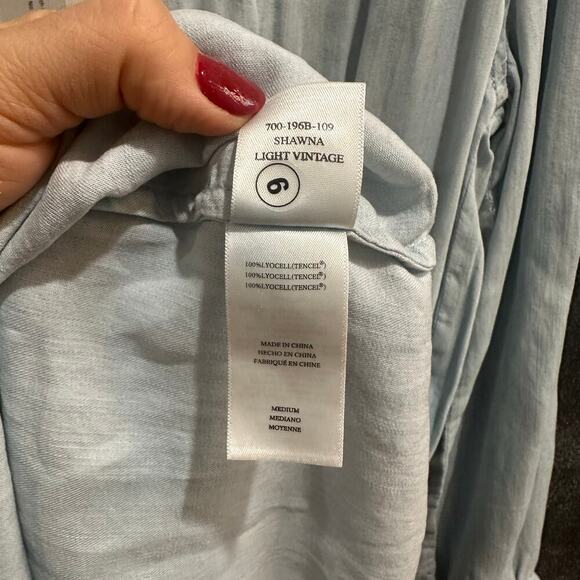 NWT $220 Rails Chambray Lightweight Smocked Mini Dress, Sz M (8-10) (LL-1129) - Picture 10 of 12